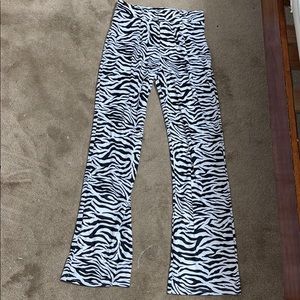 Zebra print pants